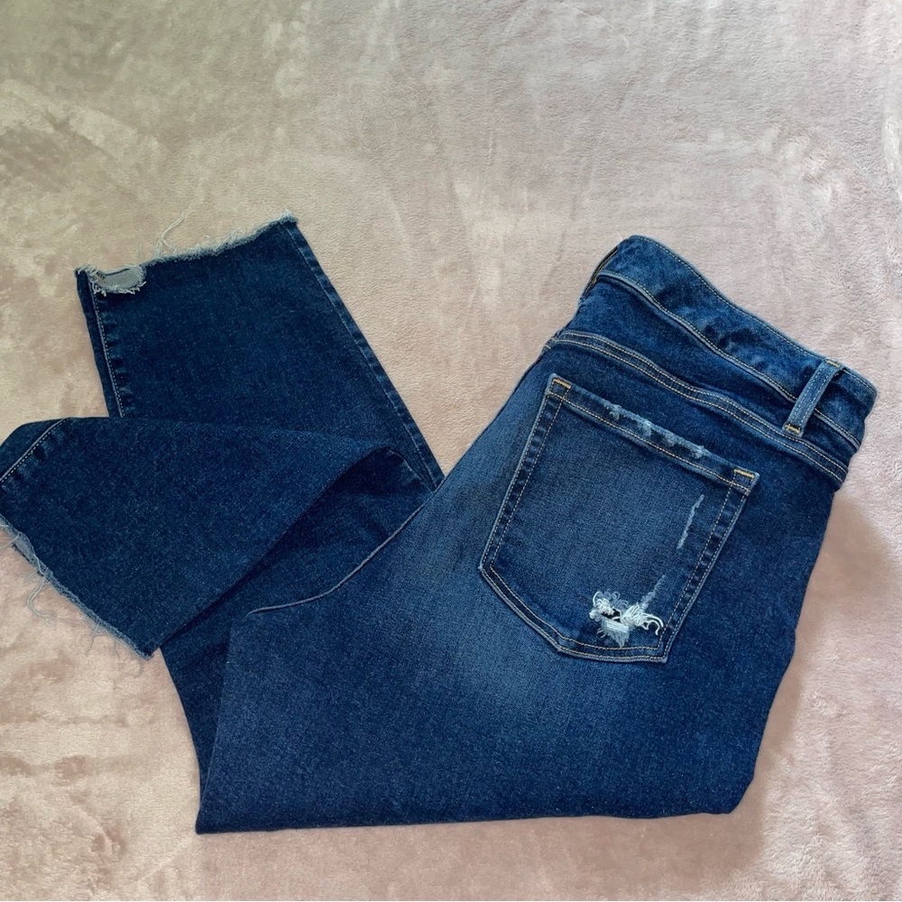 Lane Bryant distressed signature fit mid-rise skinny jean size 18